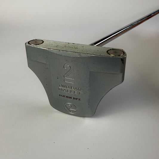 Rife 2 Bar Mallet putter on a white background